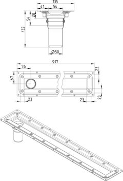 Line Drawing - WaterLine channel-Vinyl