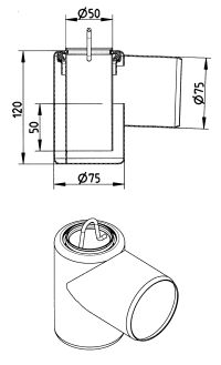 Line Drawing - Water trap-WaterLine channel