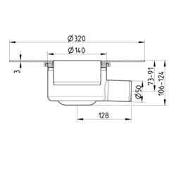 Line drawing of a lower part from the series Lower part-110.