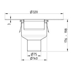 Line drawing of a lower part from the series Lower part-110.